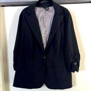 SOLD Classic Black One-Button Women's Blazer size 1